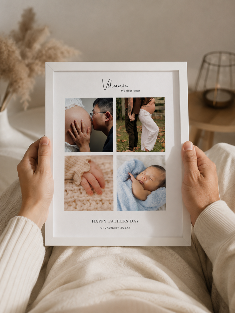 Personalized Four Memories Photo Frame – Family Keepsake