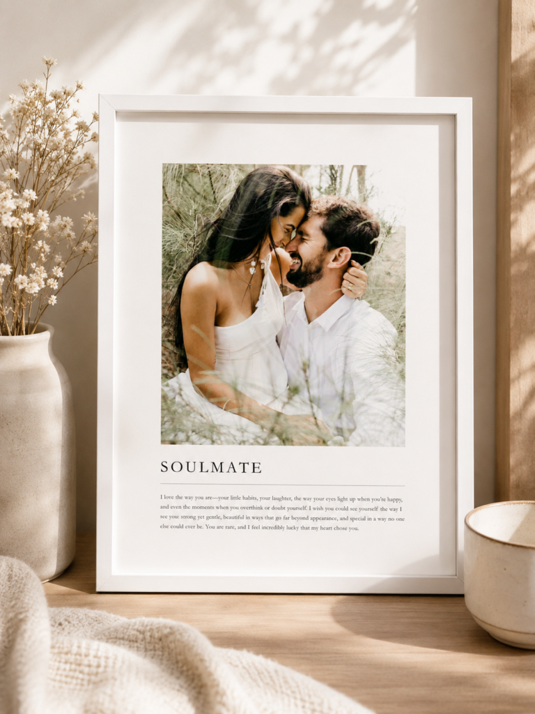 Personalized Soulmate Photo Frame – Anniversary Gift
