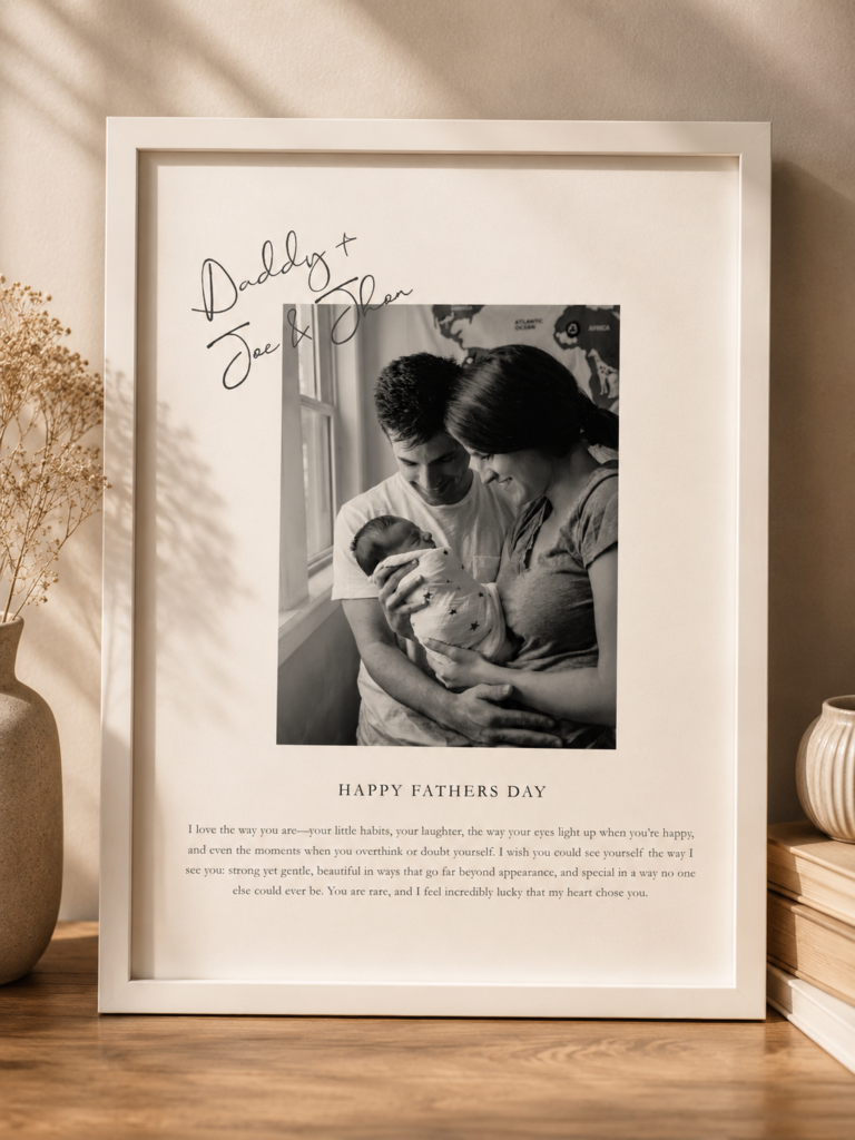 Personalized Father's Day Photo Frame – Daddy's Little One Keepsake