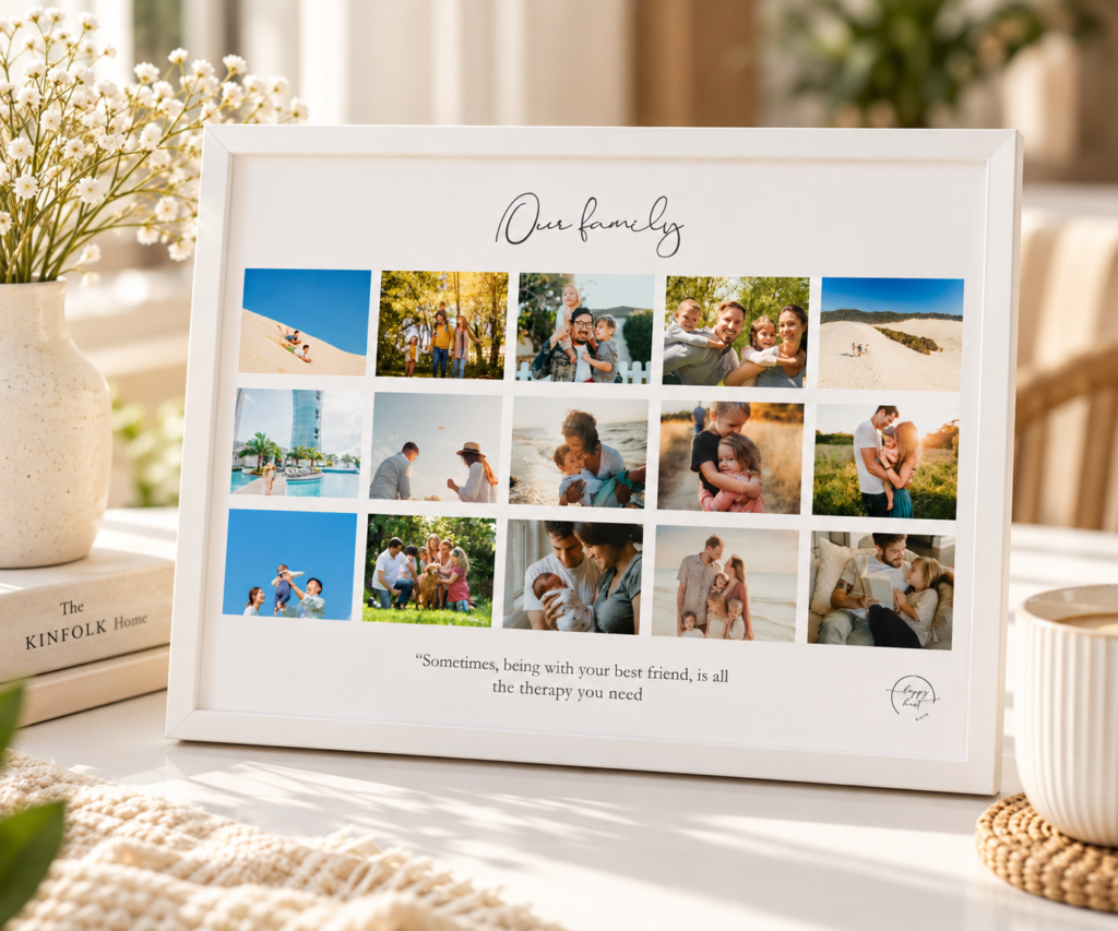 Personalized Family Photo Collage Frame – Our Family Keepsake