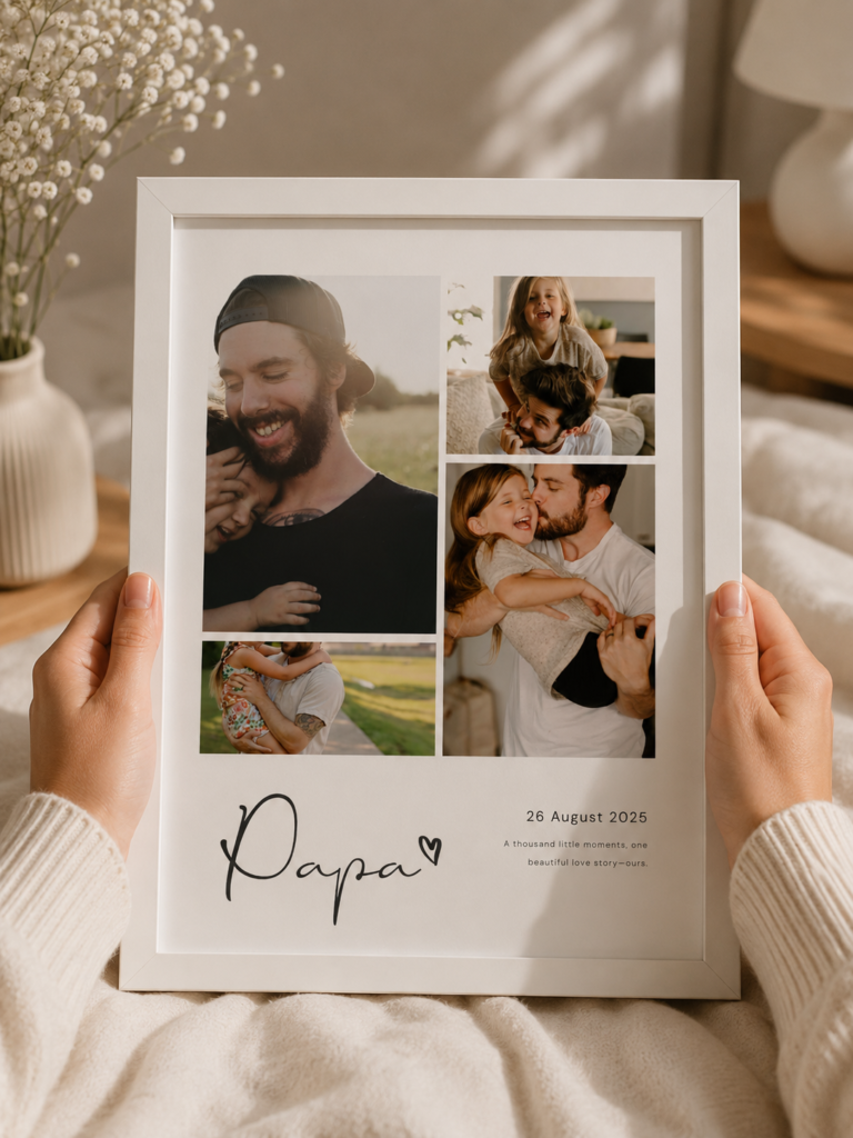 Personalized 'Papa' Father's Day Family Photo Frame – Dad Keepsake